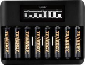 Tn480u Tenergy 8-bay Lcd Display Fast Charger With 8 Pack Pro 8xaa