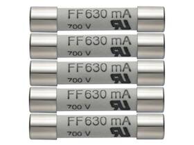 0590-0007 Testo 0590 0007 - Spare 630 Ma/600 V Fuses 5 Items
