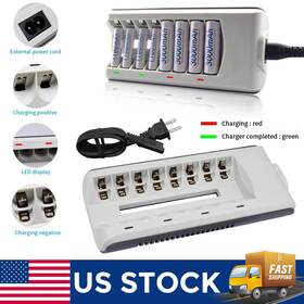 The Perfect Part 698596311367 8 Slot Battery Charger For Ni-mh Ni-cd Aa Aaa Rechargeable Batteries Fast Charge