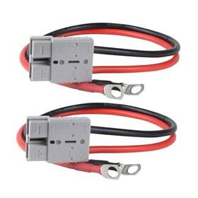 Cable190283609-32-322 Toozoky 2pcs Cable With 50a Connector For Lifepo4 Battery M8 2pack 1.64 Ft 8awg