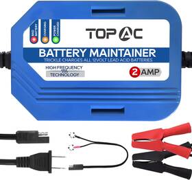 Topac 445038567591 2 Amp Car Battery Charger 12v Smart Fully Automatic Maintainer T