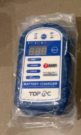 Ml-12v7asmc165 Topac As-is 12v/7 Amp 6v/3.5amp Car Battery Charger