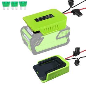 Tpdl 725786387564 Power Wheel Adapter For Greenworks 40v Lithium-ion Battery With Fuse And Switch
