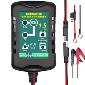 Tpe-la-612-1m Tpe Battery Charger Automatic 6v 12v 1.5a Trickle Suitable For Agm Gel S