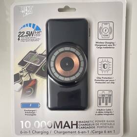 T21677 Trend Zone 10 000mah Magnetic Power Bank 6-in-1 15w Wireless 22.5w Output