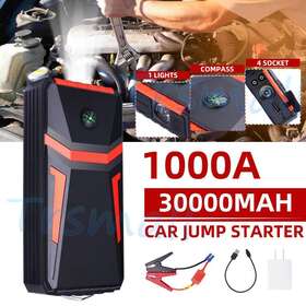 4ldqafiuvdbl Trsmall Portable Car Jump Starter Booster Jumper Box Power Battery Charger With Compass