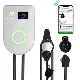 Ev32 Twobarrels Home Flex Ev Charger Level 2 Up To 32 Amp 26ft Extension Cord Cable