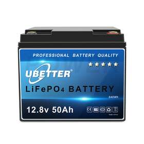 Ubt-1250 Ubetter 12v 50ah Lithium Battery Lifepo4 Rechargeable 4000 Deep Cycle Bms For Home Rv