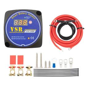 Br004-12v Uckasayfy Dual Battery Isolator Kit 12v 140amp Manual And Auto Modes Voltage Sensitive