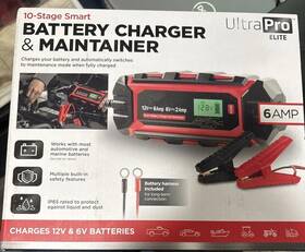 1746407 Ultra Pro Elite Battery Charger And Maintainer 10 Stage Smart 6 Amp Ip65 Rated