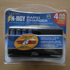 U12-42076 Ultra N-rgy 8 Slot Aa-aaa Lcd Rapid Battery Charger Ni-mh Ni-cd 2500 Mah Car
