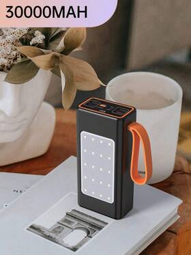 Universal 629722868264 1pc 70000mah 66w Portable Charging Treasure With Strong Light 3 Input And 4 Output