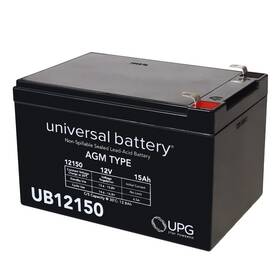 Ub12150f2sp Upg Ub12150 12v 15ah Sla F2 Terminal Battery Solar Panel Charger