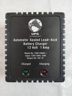 12bc1000d-1 Upg Ub12v1aalt1 12v 1amp Sla Dual Stage Battery Charger Maintainer Lead Acid