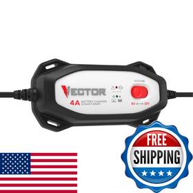 B0ftnl37t8 Vector Vecbc4 4 Amp Battery Charger/maintainer With 6v/12v Selector