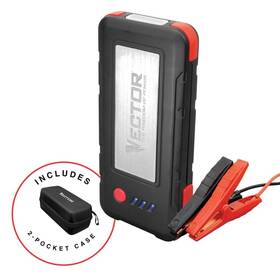 Ss16lvc Vector 1600 Peak Amp Automotive Lithium Jump Starter With Usb-a 15w Usb-c 30w