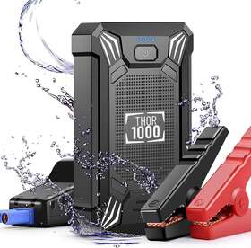 Thor1000 Vekkia Car Battery Jump Starter Portable - 600a Peak Waterproof 12v