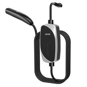 6-20p Vevor 197988528609 Portable 16a Tesla Charger 25ft Cable 120v-240v Nema Ev