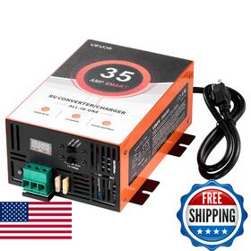 B0fx2dwjb1 Vevor Rv Power Converter 35 Amp 110v Ac To 12v Dc Battery Charger 4 Stage Smart