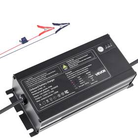Cycdq10a1fl0ko1v5001 Vevor 1-bank 10a12v Smart Marine Battery Charger Onboard Ip68 Waterproof Boat Rv