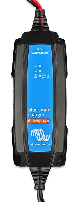 Bpc120134124r Victron Energy Blue Smart Ip65 Car Battery Charger 6v/12v 1.1a Float And Trickle Charge