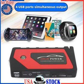 E701-b001-red Vipjq 69800mah Car Jump Starter Booster Jumper Box Portable Power Bank Battery Charger