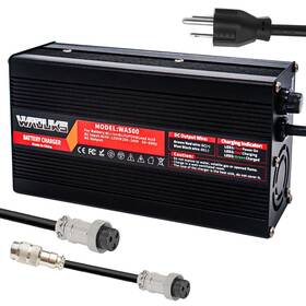 Wa360-67205b Waouks 67.2v 5a Charger 60v Li-ion Battery Smart Black Aluminum Case With Co