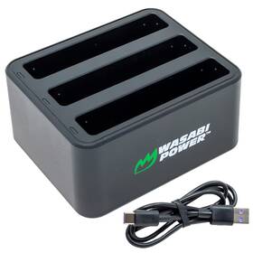 Insta360 Wasabi Power 610074888901 Triple Usb-c Battery Charger For X4