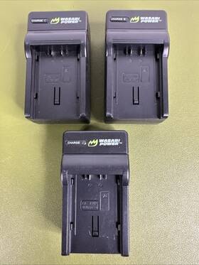 Lch-vbn260-001 Wasabi Power Lot Of 3 Battery Chargers For Panasonic Vw-bc20 Vw-vbn130 Vw-vbn260