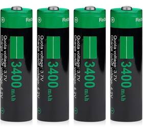 Wzxlifescult 313054043023 Universal 18650 Battery 3.7v 3400mah 4 Pack For Doorbells Flashlights Headla