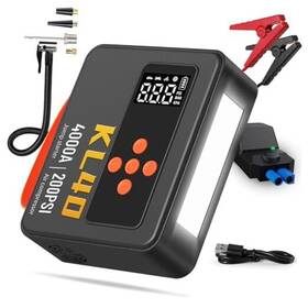 4000a Xkeji Kl40 Jump Starter Tire Inflator Portable Air Compressor Peak 200psi &