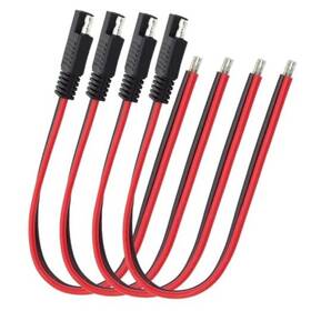 Mc0001 Xmuctech 4-pack 1ft 14awg Sae Connector Quick Disconnect Plug Extension Cable For 4 Pcs