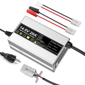 Xnvua 727370974846 14.6v 20a Lifepo4 Battery Charger 12v Rechargeable For Lithium Ir