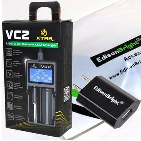 10440 Xtar 616641599591 Vc2 Universal Usb Powered Smart Battery Charger For Li-ion / Imr 10440/1