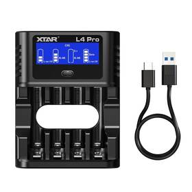 L4-pro Xtar L4 Pro Battery Charger For Aa Aaa Lcd Display 4-slot Independent Charging