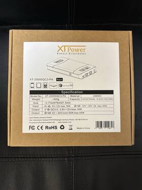 Xt-20000qc3-pa Xtpower Powerbank 20100mah Usb Qc3 Dc Socket For Mobile Devices