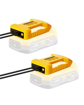 Yetoking 037936620897 2 Pack Usb Battery Adapter Fits For Dewalt 20v Max Batteries