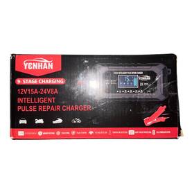 Bc-12v6a Yonhan 12v 15a 24v 8a Intelligent Pulse Repair Charger Car Battery 9-stage