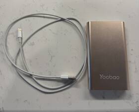 Kj02 Yoobao 8000mah Power Bank Usb 5v Rose Gold Portable Charger Works Tested