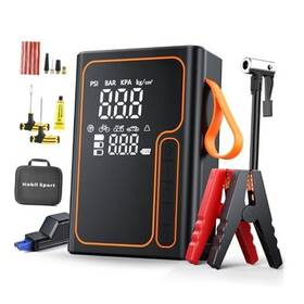 Pr-102 Yuyao Pengrui Plastics Co. Ltd. Jump Starter With Air Compressor 150psi 6000a Car Battery Orange