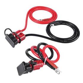 Yuj-wpc001-bk-r Znzmaio 7ft 4 Awg Heavy Duty Winch Power Cord With Quick Disconnect Plug Cycle