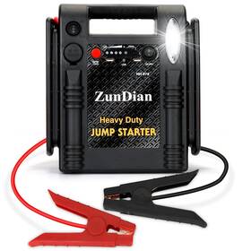 Zd-974bla Zundian Zd-974 Jump Starter 12v/24v 2500 Peak Battery Box Heavy Duty Car Jumper