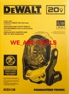 Dewalt DCE512B Cordless Jobsite Fan 650 Cfm 11" Volt. Fixed Price $124.97.