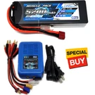 Nhx Muscle Pack 2S 7.4V 5200MAH 50C Lipo Battery W/ Deans Plug EZ6 Charger. Fixed Price $63.95.