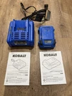 Kobalt 24-VOLT Max 2.0-AH Li-ion Compact Battery Kb 224-03 & Charger Krc 2445-03. Fixed Price $35.99.