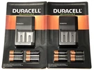 2-PACK) Duracell Rechargeable Batteries Value Charger Set W/ 6 & Aaa Nimh. Fixed Price $55.99.