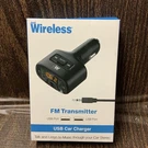 Just Wireless Fm Transmitter: Usb Car Charger- Open Box. Fixed Price $12.99.