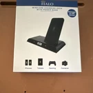 Halo Wireless Charging Dock 10,000MAH Power Bank Usb-c Dual. Fixed Price $35.00.