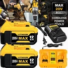 2PACK For Dewalt Volt Max Xr 12.0AH Lithium Battery DCB206-2/DUAL Charger. Fixed Price $25.00.