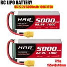 2PCS Hrb 22.2V 6S 5000MAH Lipo Battery XT90 For Rc Helicopter Airplane Truck Uav. Fixed Price $128.98.